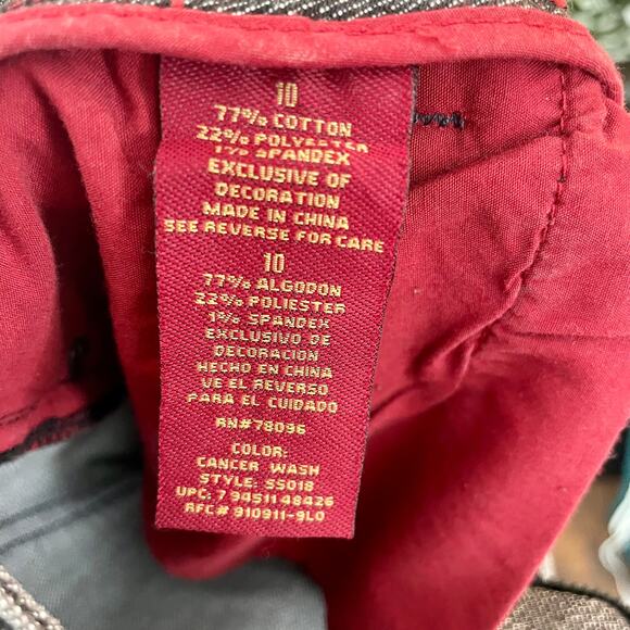 Vintage 80s Sasson Jeans Gray Jeweled Mid Rise Skinny Leg Shuffle 32x33 Size 10 - Picture 7 of 10